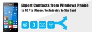 export contacts from windows phone