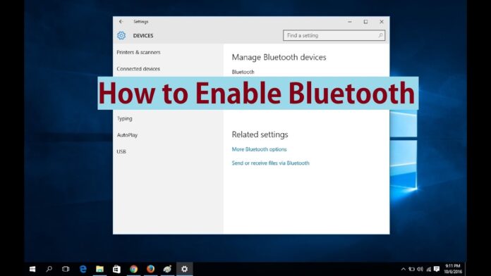 how to enable bluetooth